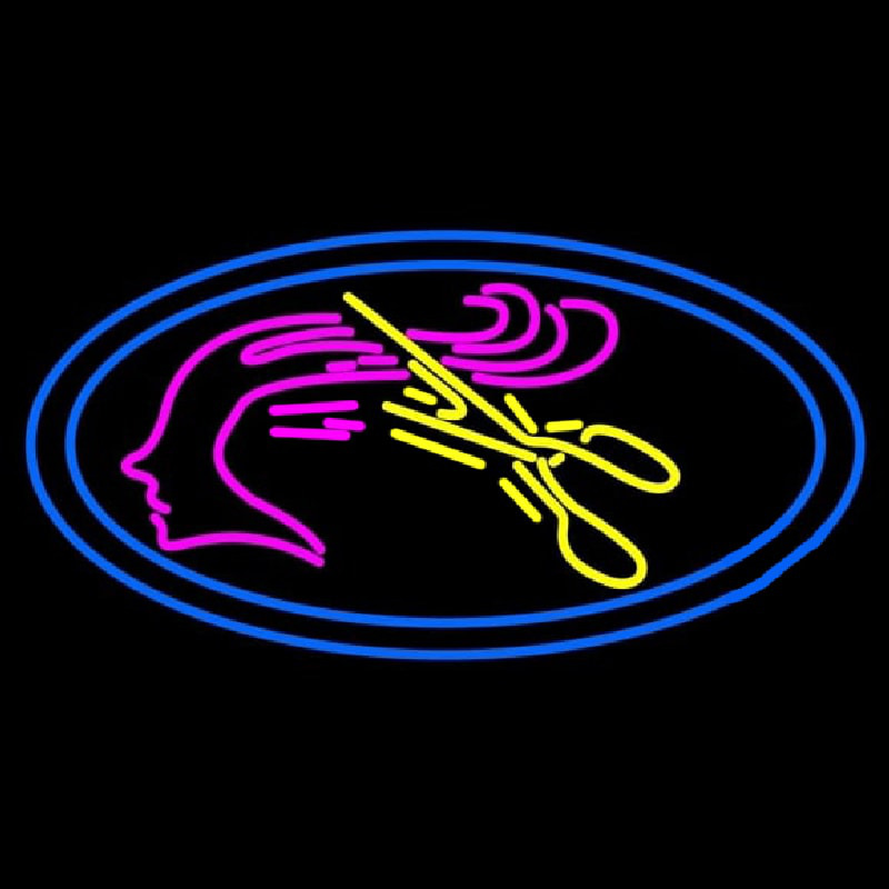 Haircut Logo Leuchtreklame