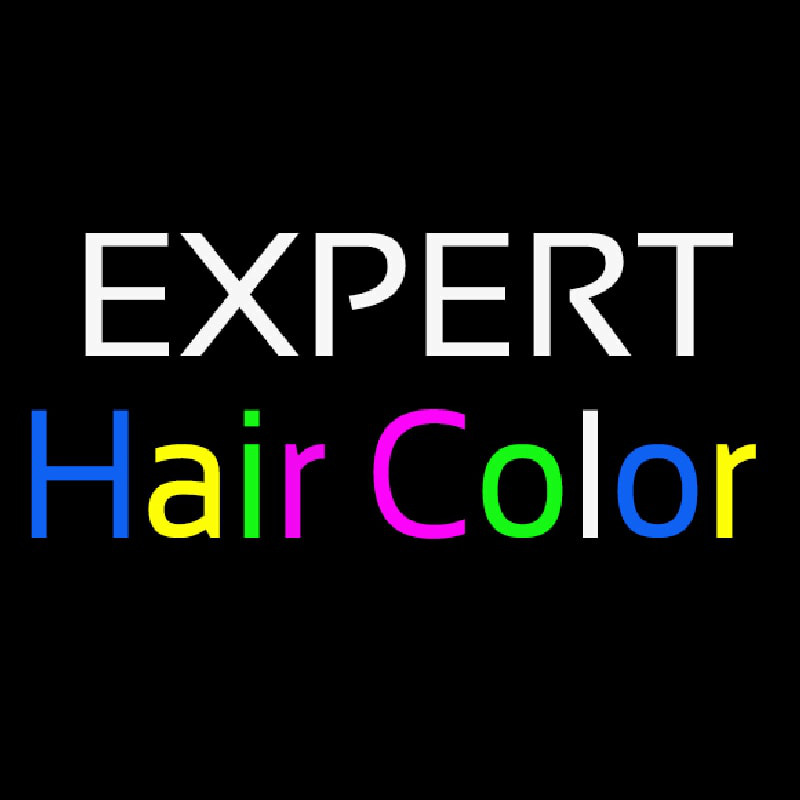 E pert Hair Color Leuchtreklame