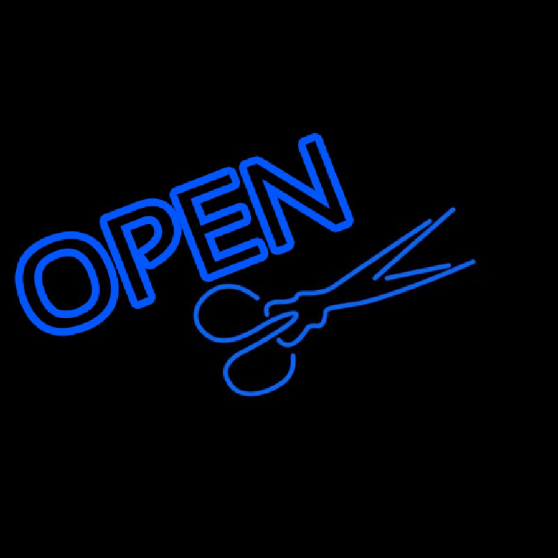Scissor Open Leuchtreklame