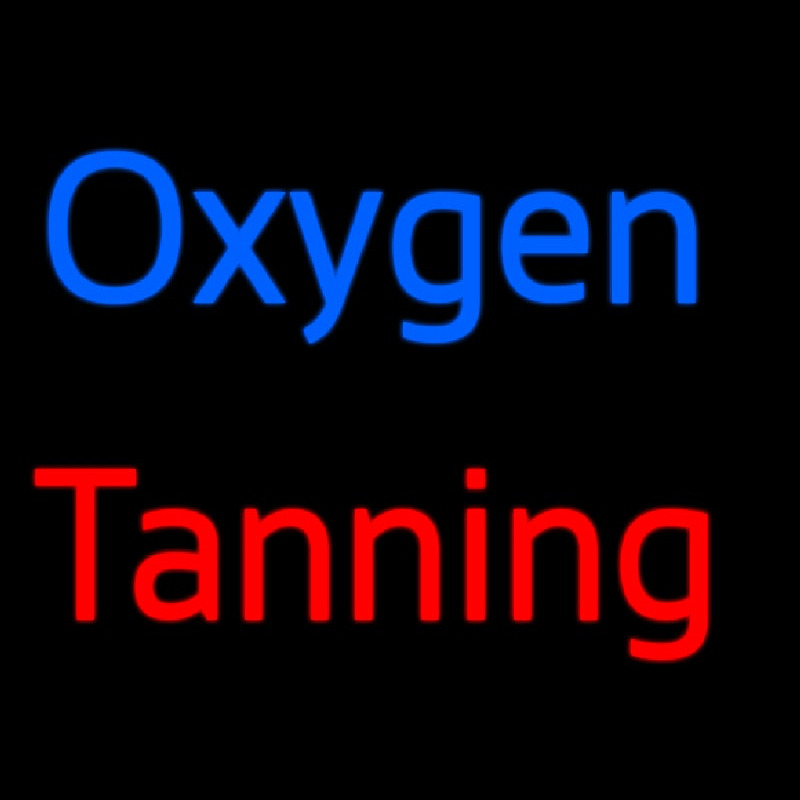 O ygen Tanning Leuchtreklame