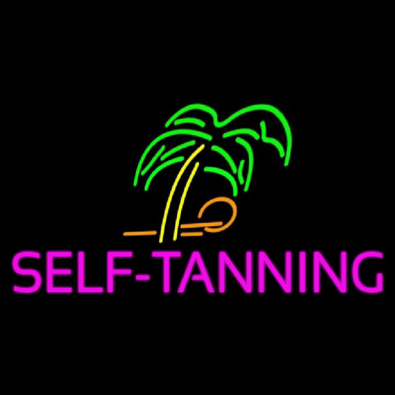 Self Tanning Leuchtreklame