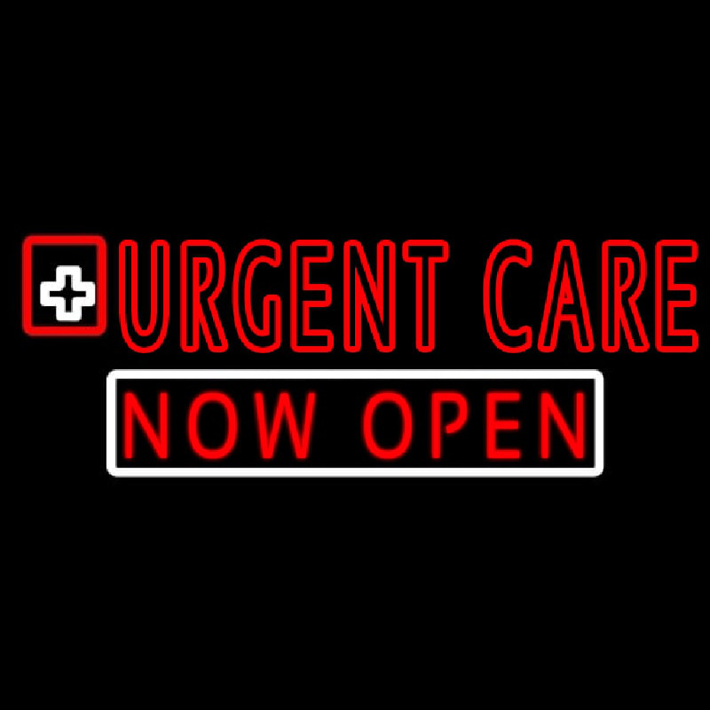 Double Stroke Urgent Care Now Open Leuchtreklame