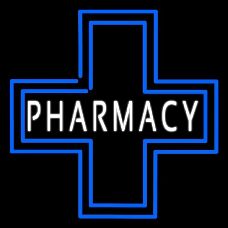 Pharmacy Inside Plus Logo Leuchtreklame