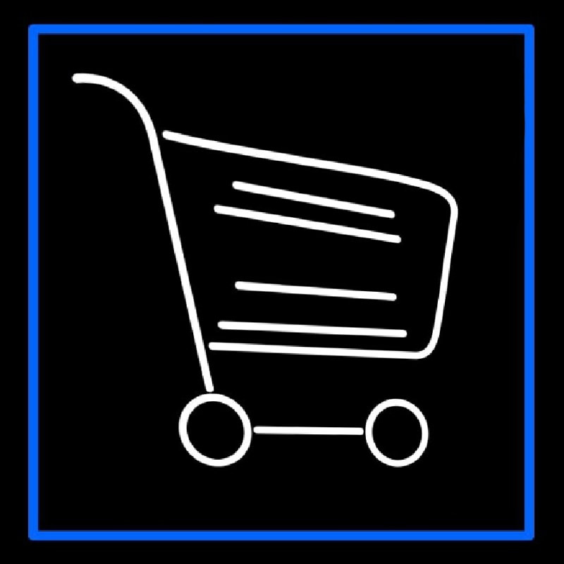 Grocery Trolly Logo Leuchtreklame