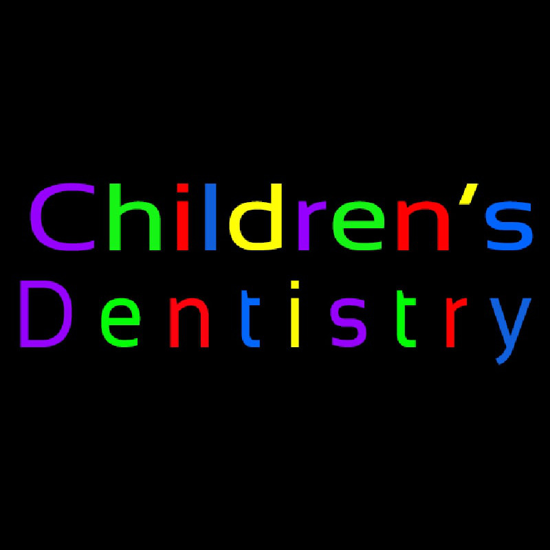 Childrens Dentistry Leuchtreklame