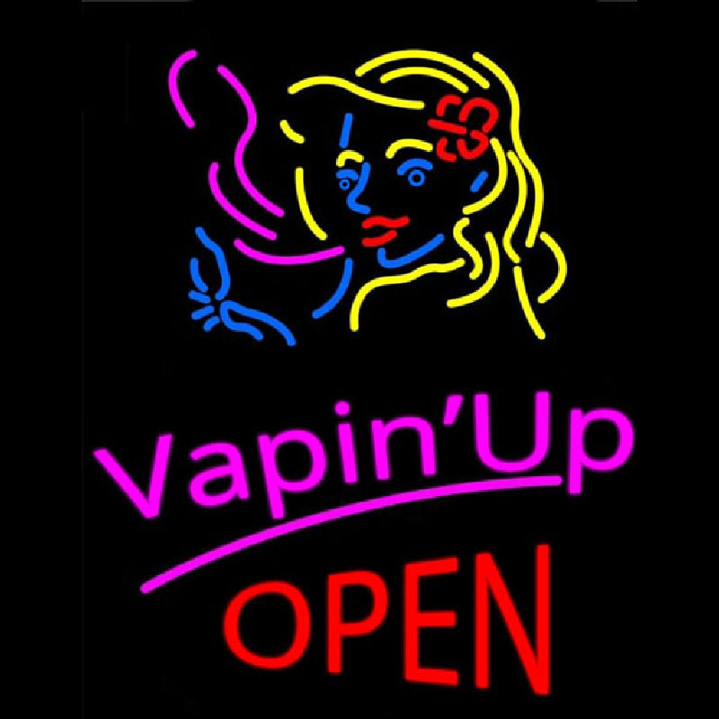 Vapin Up Open Leuchtreklame