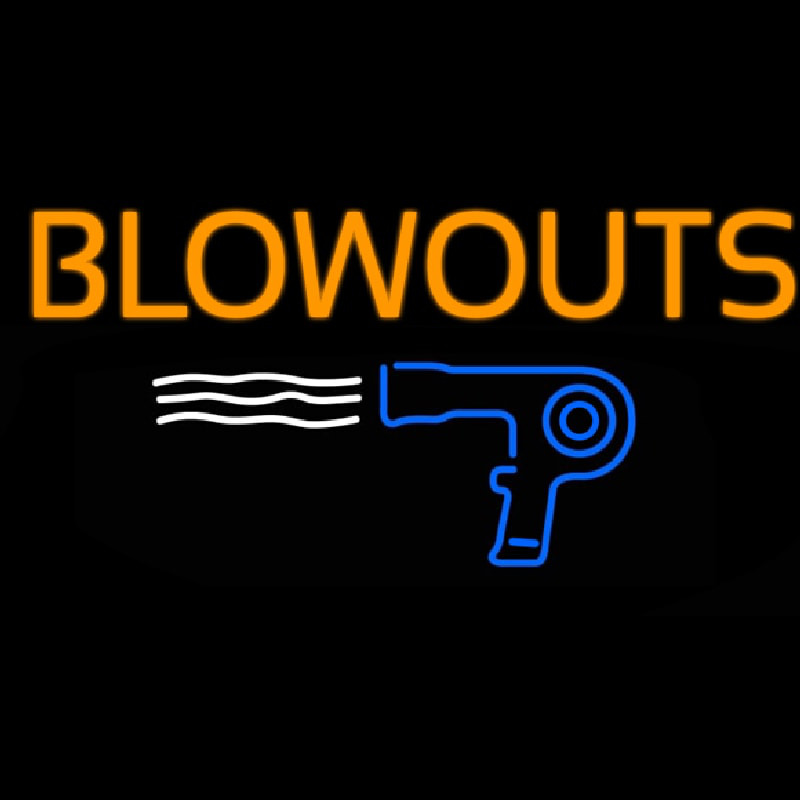 Blowouts Logo Leuchtreklame