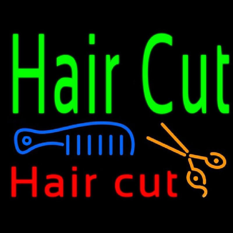 Hair Cut Leuchtreklame