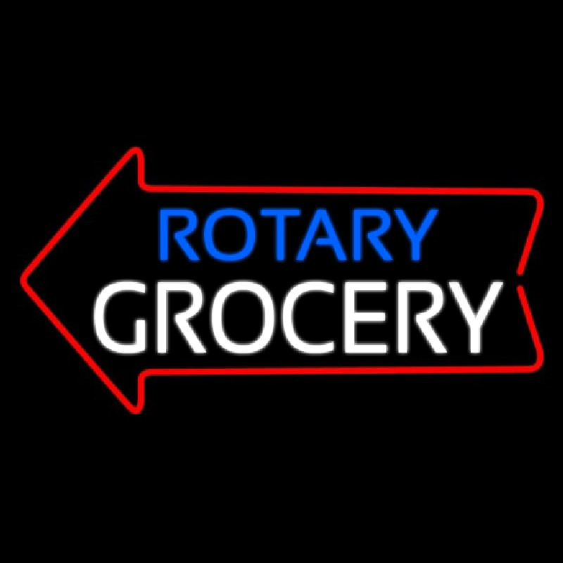 Rotary Grocery Leuchtreklame