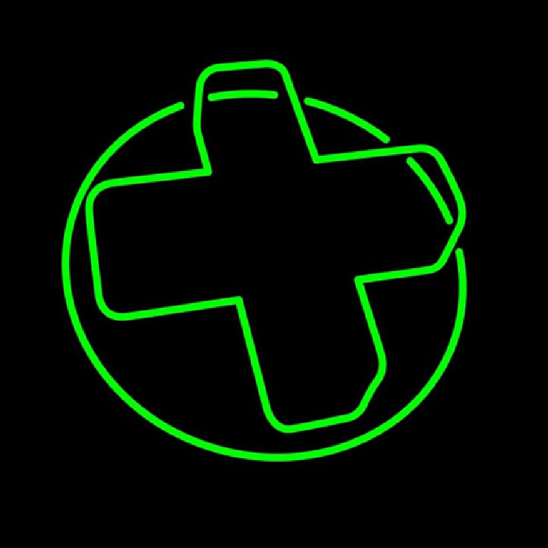 Pharmacy Green Cross Leuchtreklame