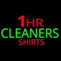 1 Hr Cleaners Shirt Leuchtreklame