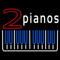 2 Pianos Leuchtreklame