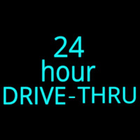 24 Hours Double Stroke Drive Thru Leuchtreklame