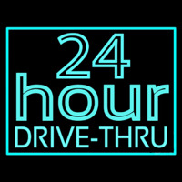 24 Hours Double Stroke Drive Thru Leuchtreklame