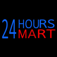 24 Hours Mini Mart Leuchtreklame