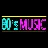 80s Music With Line Leuchtreklame