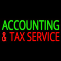 Accounting And Ta  Service Leuchtreklame