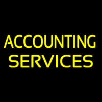 Accounting Service 3 Leuchtreklame