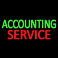 Accounting Service Leuchtreklame