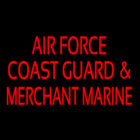 Air Force Coast Guard Merchant Marine Leuchtreklame