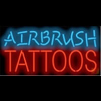 Airbrush Tattoos Leuchtreklame