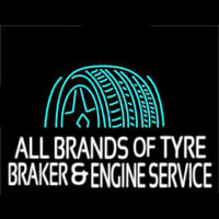 All Brands Of Tyre Brakes And Engine Service Leuchtreklame