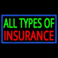 All Types Of Insurance Leuchtreklame