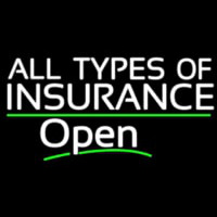 All Types Of Insurance Open Leuchtreklame