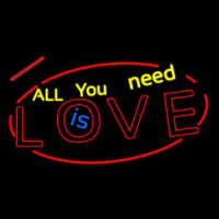 All You Need Is Love Leuchtreklame