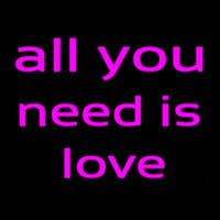 All You Need Is Love Leuchtreklame