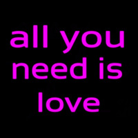 All You Need Is Love Leuchtreklame