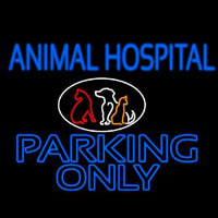 Animal Hospital Parking Only Leuchtreklame