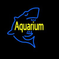 Aquarium With Shark Logo Leuchtreklame