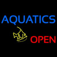Aquatics Open Fish Leuchtreklame