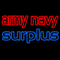 Army Navy Surplus Leuchtreklame