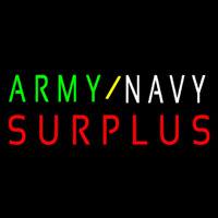Army Navy Surplus Leuchtreklame