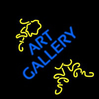 Art Gallery With Art Leuchtreklame