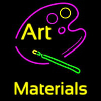 Art Materials Leuchtreklame
