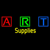 Art Supplies With Three Multi Color Bo  Leuchtreklame