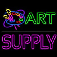Art Supply With Logo 1 Leuchtreklame