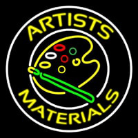 Artists Materials With Logo Leuchtreklame