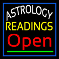 Astrology Readings Open And Blue Border Leuchtreklame