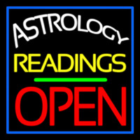 Astrology Readings Open And Green Line Leuchtreklame