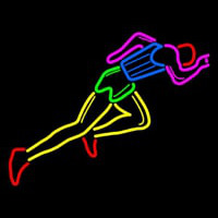 Athlete Running Leuchtreklame