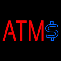 Atm With Dollar Symbol 2 Leuchtreklame