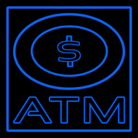 Atm With Dollar Symbol Leuchtreklame