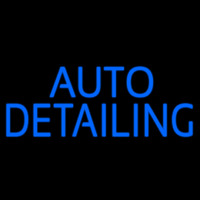 Auto Detailing Blue Leuchtreklame