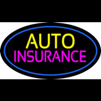 Auto Insurance Blue Oval Leuchtreklame