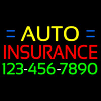 Auto Insurance With Phone Number Leuchtreklame