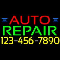 Auto Repair With Phone Number Leuchtreklame